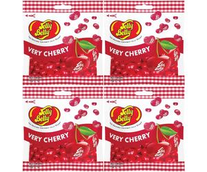 4x Jelly Belly Very Cherry Flavour Jelly Beans 70g Bag American Candy