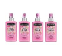 4x John Frieda Vibrant Shine 3-in-1 Shine Spray 150ml, Heat Protection, Detangl