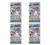 4X Justice Hunters Booster - 1st Edition [English] | 9 Cards Per Booster | New Archetypes & Fusion Cards | With Heartforcards® Shipping Protection
