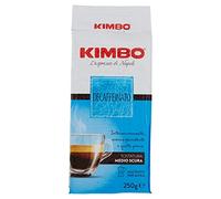4x KIMBO Espresso Decaffeinated DEK Ground Italian Coffee 250g