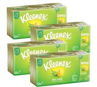 4x Kleenex Balsam Tissues 12x 9 Piece Protects Against Skin Irritation Aloe Vera