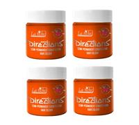 4x La Riche Directions Semi-Permanent Hair Color 100ml Tub - Fluorescent Orange