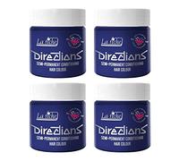 4x La Riche Directions Semi-Permanent Hair Color 100ml Tub - Neon Blue