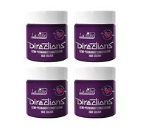 4x La Riche Directions Semi-Permanent Hair Color 100ml Tub - Plum
