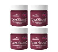 4x La Riche Directions Semi-Permanent Hair Color 100ml Tub - Rose Red