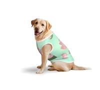 4X-Large Large Pet Pure Cotton Vest - Summer T-Shirts for Medium Dogs, Lotus Flowers Waiting to Bloom Print Breathable & Soft Tank Top