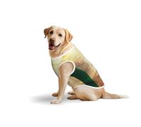 4X-Large Pets Cotton Vest - Soft Lightweight T-Shirts,Retro Irish Flag Print Sleeveless Tank Top Clothes for Medium Large Dogs