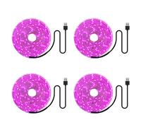 4X LED Grow Light Spectrum 5V USB Grow Light Strip 2835 LED Phyto Lamps for Greenhouse Plants Hydroponic Growing 100cm