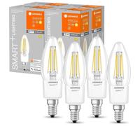 4x Ledvance LED Smart+ Candle 4W=40W E14 470lm Warm White 2700K Dimmable WiFi
