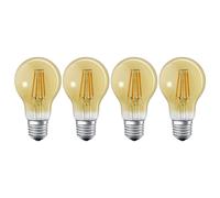 4x Ledvance Smart+ Filament A60 LED Bulb 6W E27 Gold ZigBee Dimmable