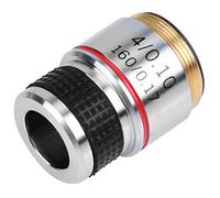 4X Lens, Amscope, 4X 185 Biological Microscope Achromatic Objectives Lens 160/0.17 Amscope 4X Plan Achromatic Objective Compound Microscope Standard Objectives Lens 20X 40X Galax