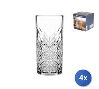 Set 4 Cocktail and Long Drinks Glasses TIMELESS 45cl - Pasabache - Mojito Drinks
