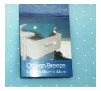 4x Luxury Scented Drawer Liner Sheets Ocean Breeze 58x43cm