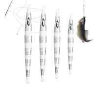 4X Marine Fishing Baits - Glow In The Dark Saltwater Casting Lures, Portable Marine Trolling Bait, Coastal Fishing Lures, Offshore Fishing Bait