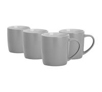 4x Matt Coloured Coffee Mugs Contemporary Stoneware Cappuccino Tea Cup 350ml