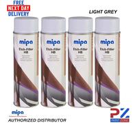 4x MIPA Etch-Filler HB Light Grey Aerosol Spray - 500ML PZ