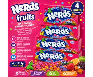 4x Nerds Candy Fruits Sharing Boxes 141.7g American Sweets Rainbow Theatre Box