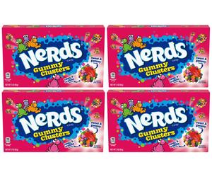 4x Nerds Gummy Clusters Theater Box Candy 85g American Candy Sweet & Crunchy