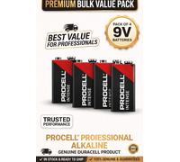 4x New Duracell 9V Procell High Power Alkaline Batteries Smoke Alarm LR22 MN1604