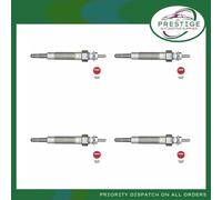 Glow Plugs Set 4x fits MITSUBISHI L200 2.5D 93 to 07 NGK MR577131 MD301950 New