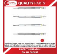 4x NGK Glow Plug 97618 Y1010AS for Renault Kadjar 15 -