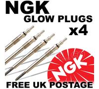 4x NGK Heater Glow Plugs MERCEDES BENZ A180 CDI 2.0 169 Series 04> #6286