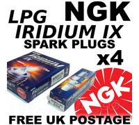 4x NGK IRIDIUM IX LPG SPARK PLUGS VOLVO V40 1.6 lt Facelift Model 99> No. 3356