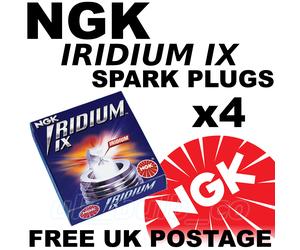 4x NGK IRIDIUM IX UPGRADE Spark Plugs HONDA CIVIC 1.5 5 DOOR 97>01 No.3764