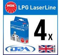 4x NGK LPG6 #1565 LaserLine LPG Spark Plugs HONDA PRELUDE 2.2 02/93 > 03/01 LPG