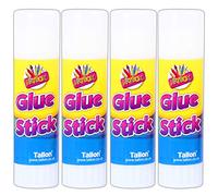 4X Non Toxic Glue Sticks Safe for Kids 36g Art & Craft No Mess Twist Up Adhesive Paper Card Fabric