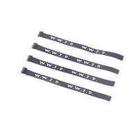 4x Novelty WWJD Webbing Bracelets Woven Wristband Religious WWJD What Would Do Jewelry Bracelets for Kids Men