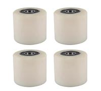 4X Nylon Pallet Jack Wheels 80mm x 70mm, Heavy-Duty Replacement Casters for Smooth Transport, Durable and High-Performance Forklift Accessories