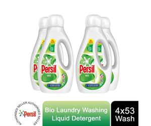 4x Of 53W Washes Persil Bio Laundry Washing Liquid Detergent 1.431L