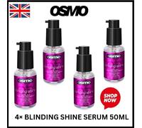 4x Osmo Blinding Shine Serum 50ml High Gloss Hair Frizz Tamer Straight & Curly