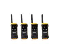 4x Pack Dynascan F-15 Pack of 4 licence-free, robust and waterproof walkie talkies. Ideal for outdoor use.