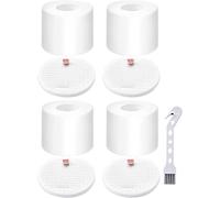 4x Pack NV601UK Filter Set for Shark Upright Vacuum Cleaner NV601UK NV601UKT NV600UK NV600 NV601 NV700UK NV700UKT UV700 XFF600 XHF600 Replacement Parts for Shark Hoover Lift-Away Pack of 4 +1 Brush