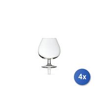 4X Pack Of 2 Glass Goblets For Brandy Cl 57