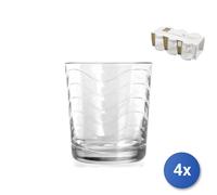 4X Packs 6 Glass Cups Transparent Toros 26 52624 Pasabahce
