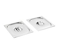 4x Pan Lids Stainless Steel Cooking Tray Guard Cover Set Multi Models vidaXL