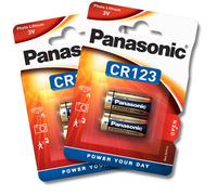 4x PANASONIC CR123 Batteries DL123 3V Lithium Photo Camera EXPIRY 10/2034