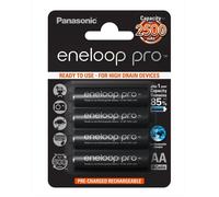 Accus Batteries AA Panasonic eneloop pro BK-3HCCE (BK-3HCDE/4BE - Mignon / R6 / LR6 / HR6) 4x