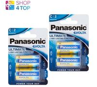 Panasonic LR14EGE C Baby Evolta Battery Non-rechargable (Pack of 2)