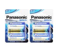 Panasonic LR20EGE/2BP Evolta D Alkaline Batteries (Pack-2)