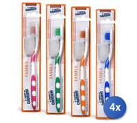 4x Pasta Captain Toothbrush Family Medium