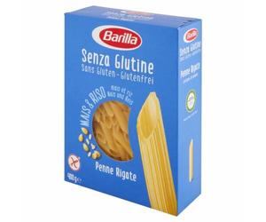 4X Paste Barilla Gluten Free Pens Small Blue Striped 4 x 400 G (1,6 KG)