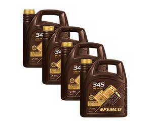 4x Pemco 345 5W30 Synthetic Engine Oil C2/C3 API SN/CH-4 BMW LL-04 VW 505 01 20L