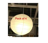 4x Pendant Lamp Shade White Handmade Cool Warm Unique Decorative Light UK 45cm