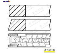 4x PISTON RING KIT 08-427600-10 STD FOR M 271.944 1.8L M271.942/940/941 1.8L