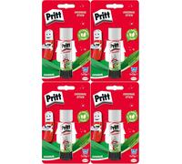 4x Pritt Glue Stick Original Arts Crafts Washable Child Safe Home Office 22g