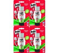 4x Pritt Glue Stick Original Arts Crafts Washable Child Safe Home Office 43g